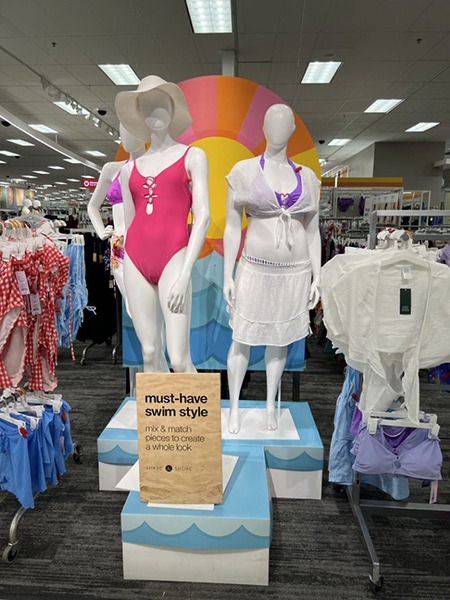 Target Swimwear Merchandising