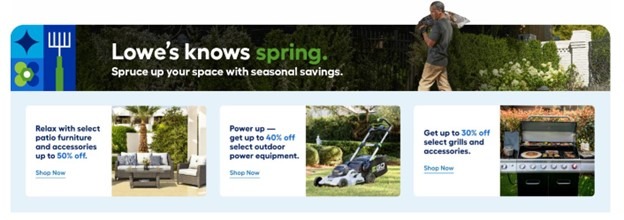Lowe's knows spring